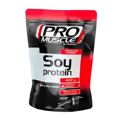 Pro Muscle Soy Protein 420g Vegan Free Vaniglia